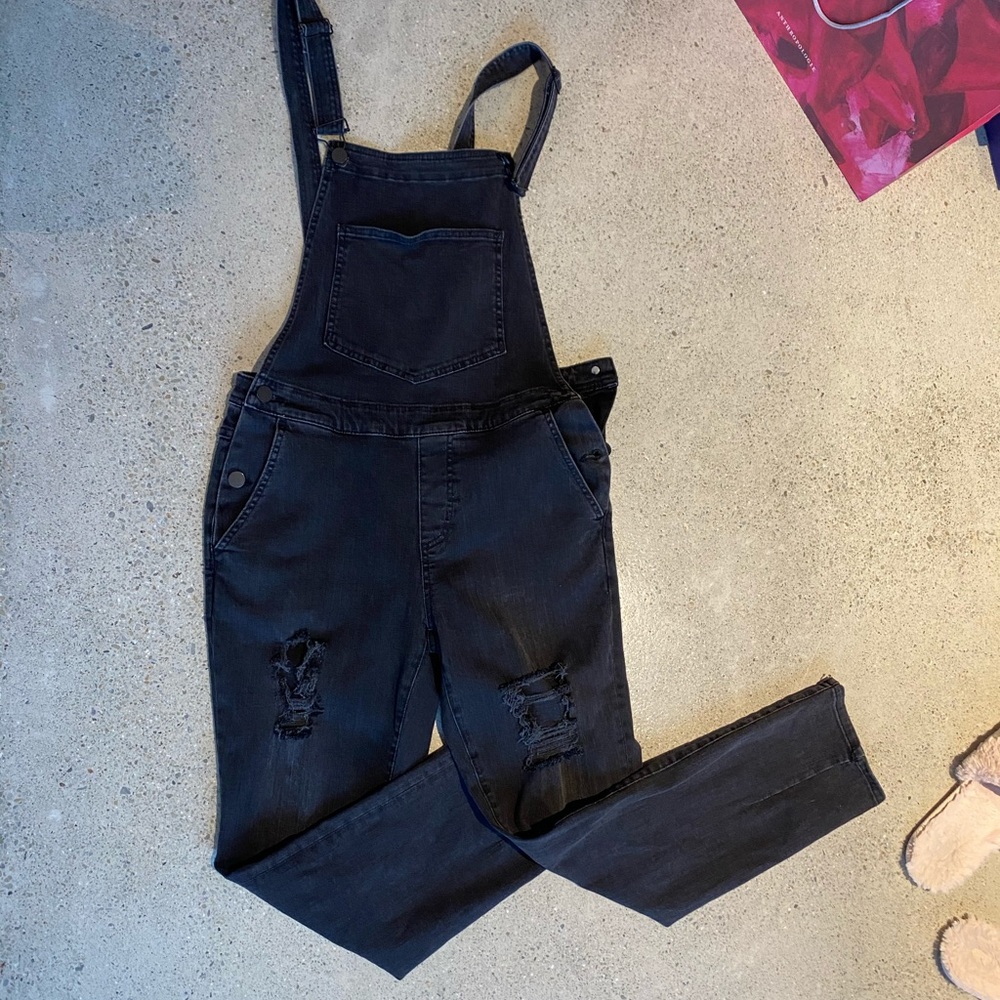 BDG Black Overalls